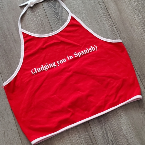 Rare Halter Crop Tank - Picture 3 of 5